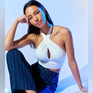 SOLD! twist halter top